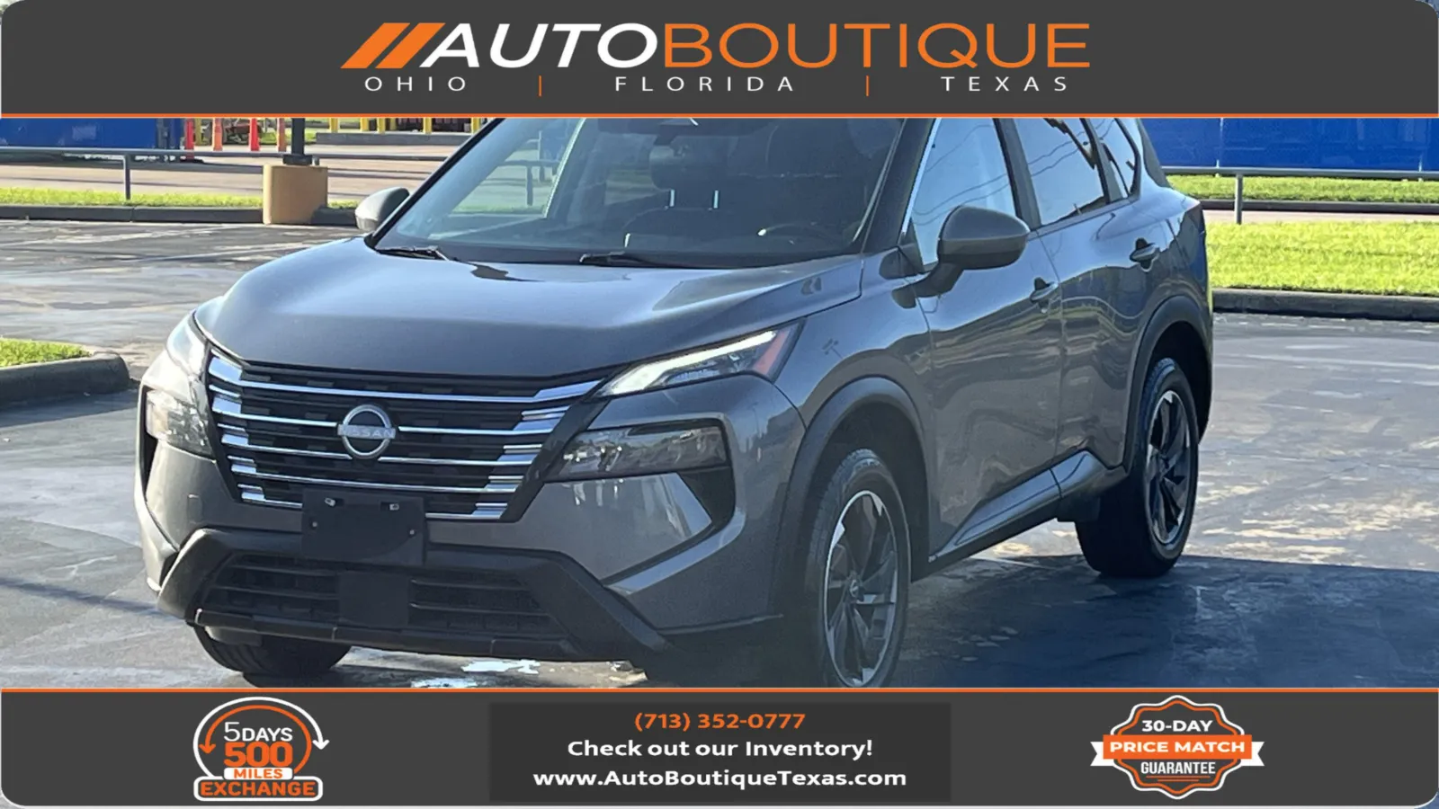 Gray 2024 Nissan Rogue SV for sale in Alvin, TX