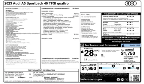 More photos of 2023 Audi A5 Sportback Premium Plus at Auto Boutique Texas, TX