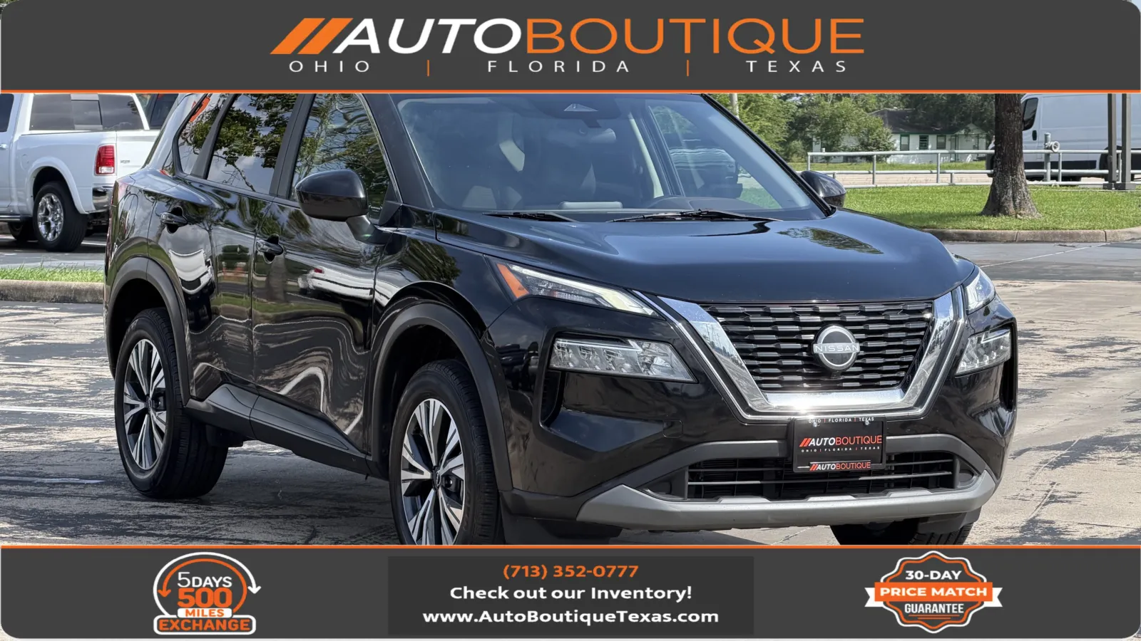 Black 2023 Nissan Rogue SV for sale in Alvin, TX
