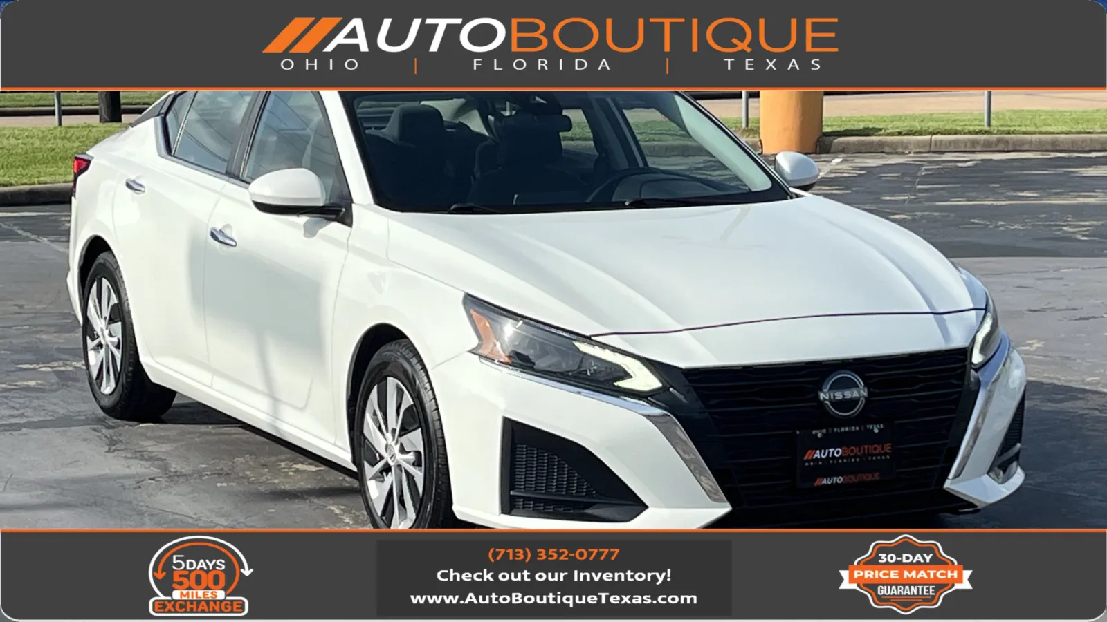 White 2023 Nissan Altima 2.5 S for sale in Alvin, TX