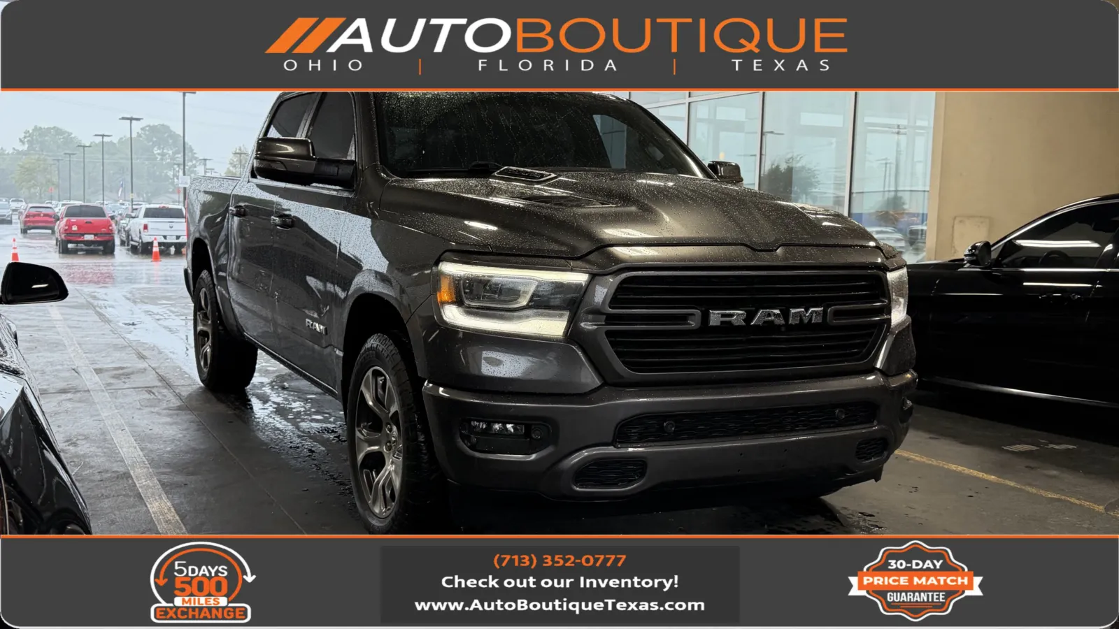 Gray 2023 Ram 1500 Laramie for sale in Alvin, TX