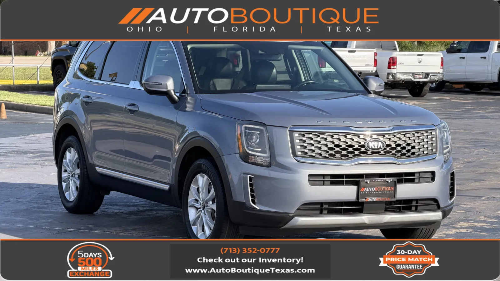 Silver 2020 Kia Telluride LX for sale in Alvin, TX