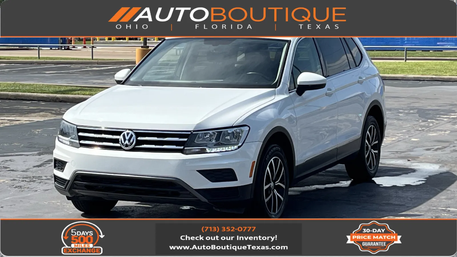 White 2021 Volkswagen Tiguan SEL for sale in Alvin, TX