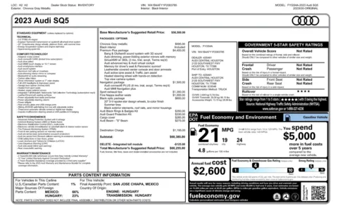 Photos of 2023 Audi SQ5 Premium Plus for sale in Alvin, TX at Auto Boutique Texas