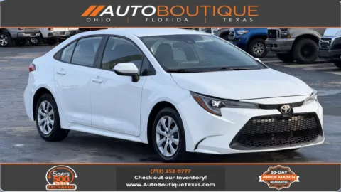 White 2021 Toyota Corolla LE for sale in Alvin, TX