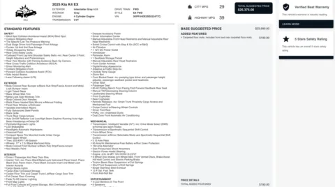 Photos of 2025 Kia K4 EX for sale in Alvin, TX at Auto Boutique Texas