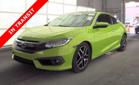 Green 2016 Honda Civic Coupe Touring for sale in Alvin, TX