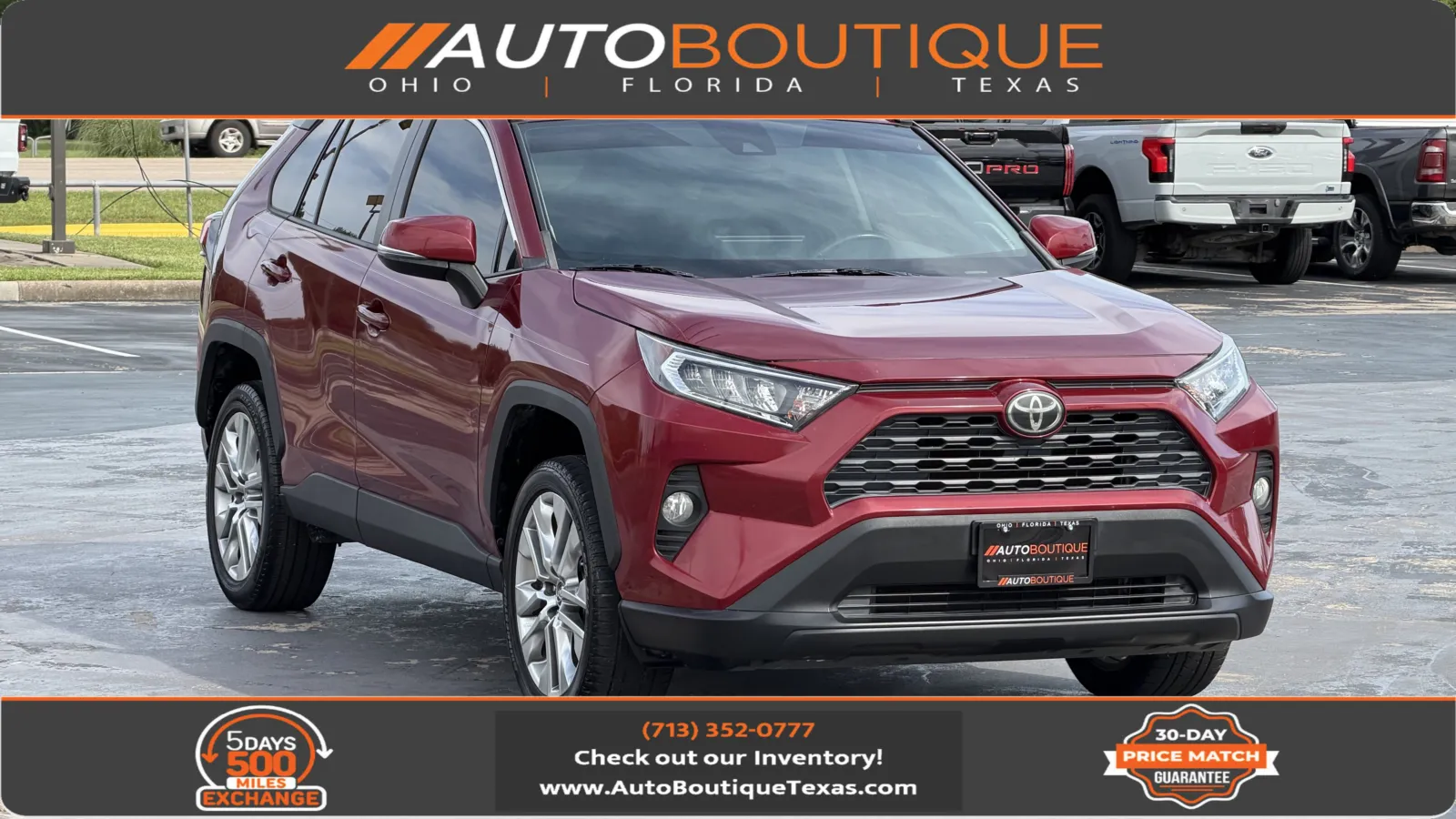 Red 2019 Toyota RAV4 XLE Premium for sale in Alvin, TX