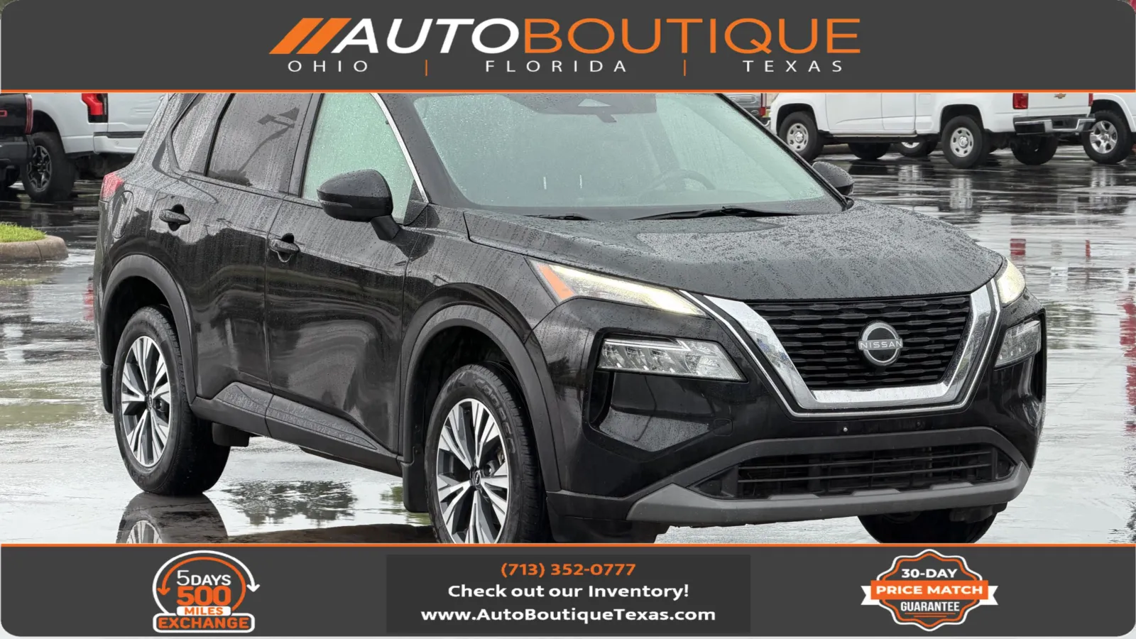Black 2023 Nissan Rogue SV for sale in Alvin, TX