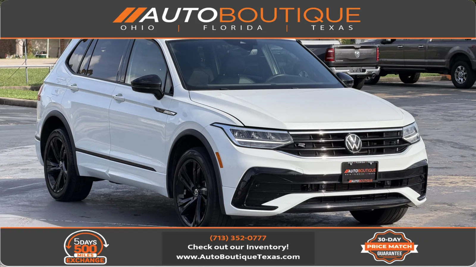 White 2023 Volkswagen Tiguan SE R-Line Black for sale in Alvin, TX