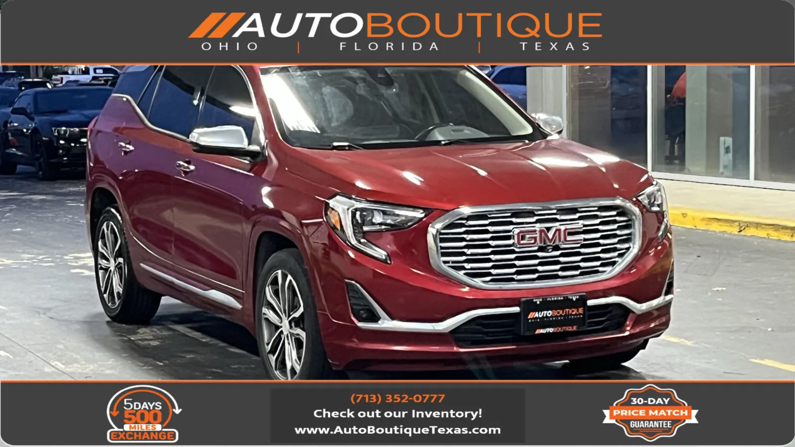 Red 2019 GMC Terrain Denali for sale in Alvin, TX