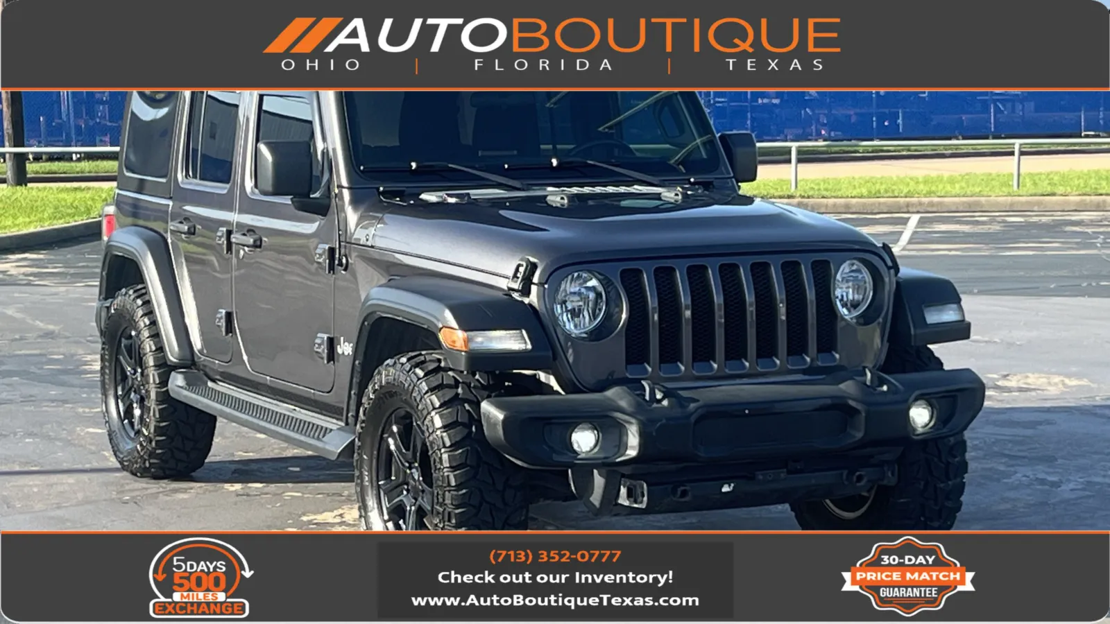 Gray 2020 Jeep Wrangler Unlimited Sport S for sale in Alvin, TX