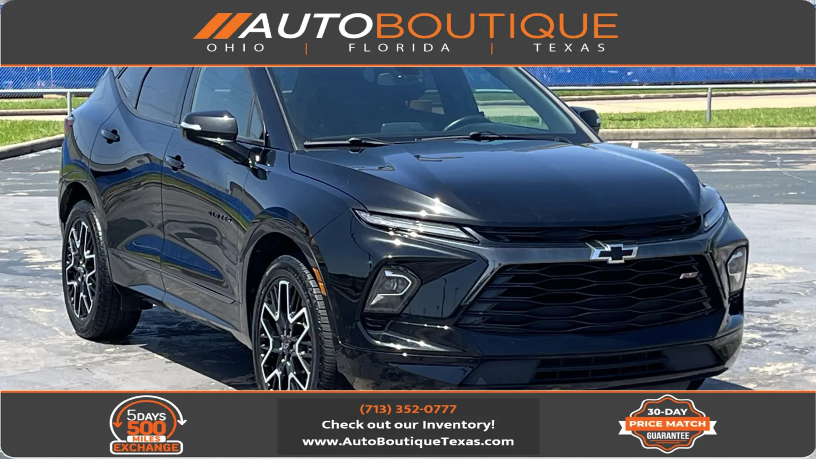 Black 2023 Chevrolet Blazer RS for sale in Alvin, TX