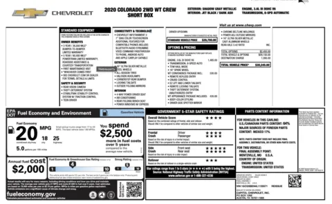 Photos of 2020 Chevrolet Colorado 2WD Work Truck for sale in Alvin, TX at Auto Boutique Texas