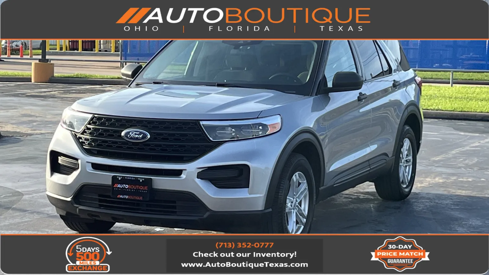 Silver 2022 Ford Explorer for sale in Alvin, TX