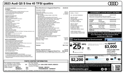 Photos of 2023 Audi Q5 S line Prestige for sale in Alvin, TX at Auto Boutique Texas