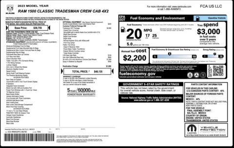Photos of 2023 Ram 1500 Classic Tradesman for sale in Alvin, TX at Auto Boutique Texas