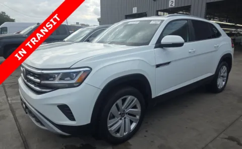 White 2022 Volkswagen Atlas Cross Sport 3.6L V6 SE w Technology for sale in Alvin, TX