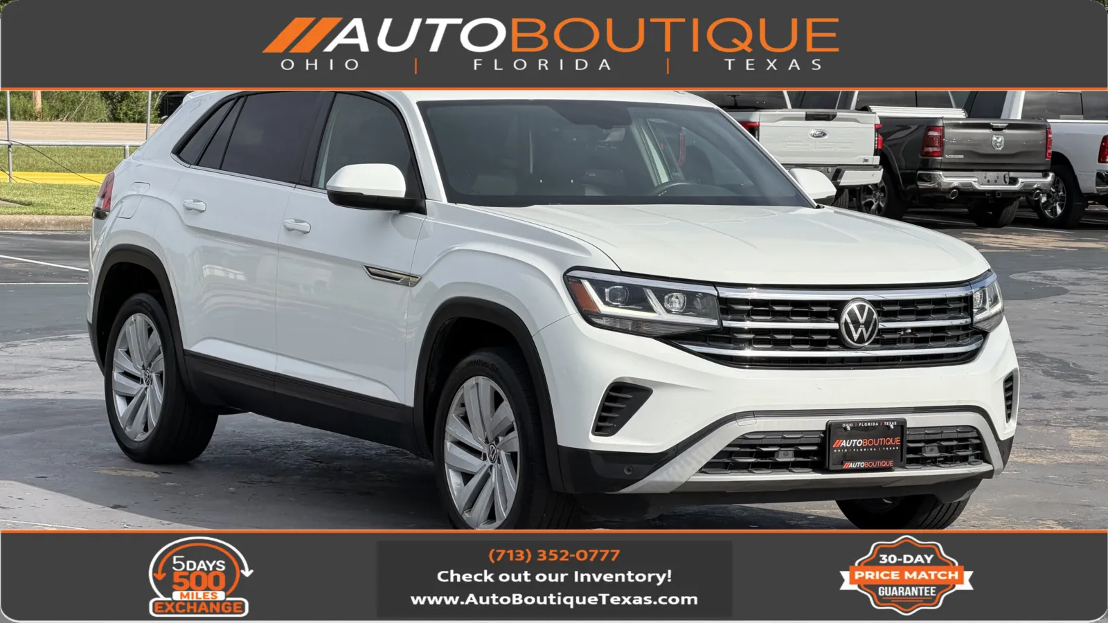 White 2022 Volkswagen Atlas Cross Sport 3.6L V6 SE w/Technology for sale in Alvin, TX