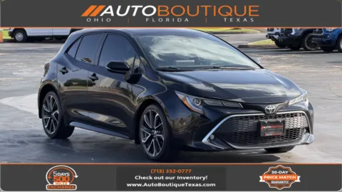 Black 2021 Toyota Corolla Hatchback XSE for sale in Alvin, TX