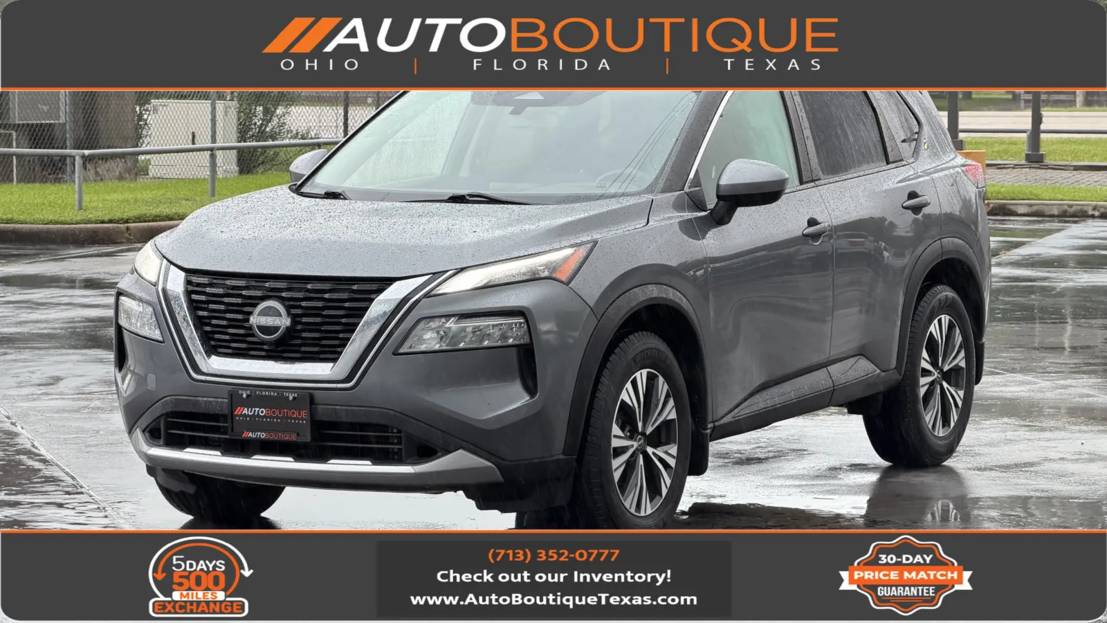 Gray 2023 Nissan Rogue SV for sale in Alvin, TX