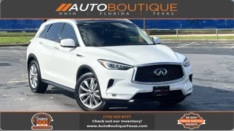White 2020 INFINITI QX50 ESSENTIAL for sale in Alvin, TX