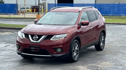 Red 2015 NISSAN ROGUE S/SL for sale in Alvin, TX