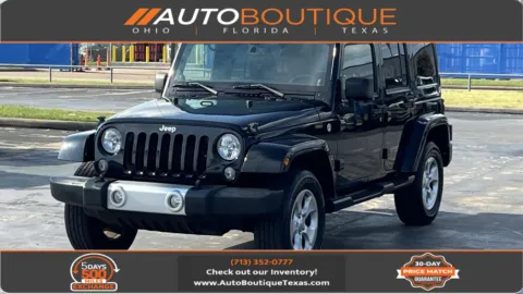 Black 2014 Jeep Wrangler Unlimited Sahara for sale in Alvin, TX