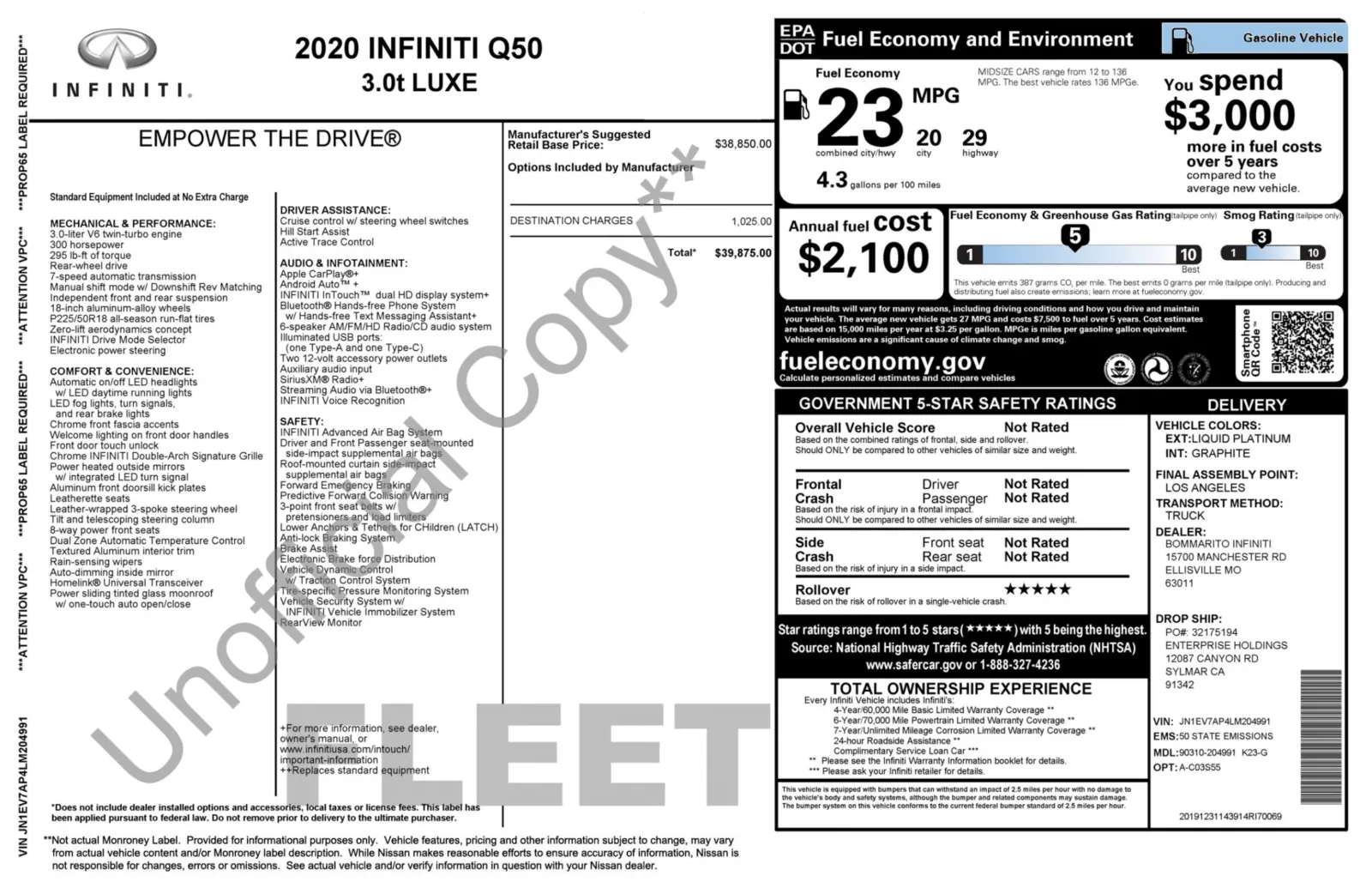Infiniti Q50 photo 11