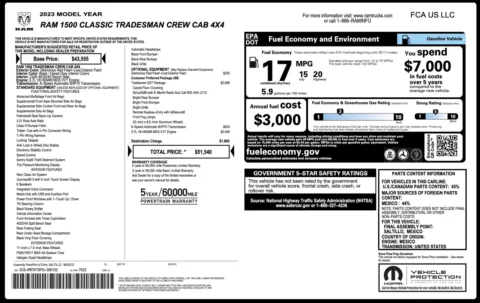 Photos of 2023 Ram 1500 Classic Tradesman for sale in Alvin, TX at Auto Boutique Texas