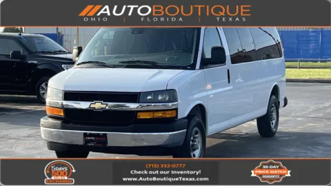 White 2024 Chevrolet Express Passenger LT for sale in Alvin, TX