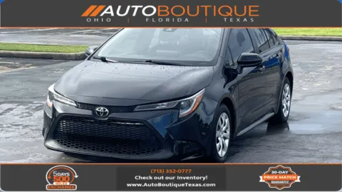 Black 2020 Toyota Corolla LE for sale in Alvin, TX