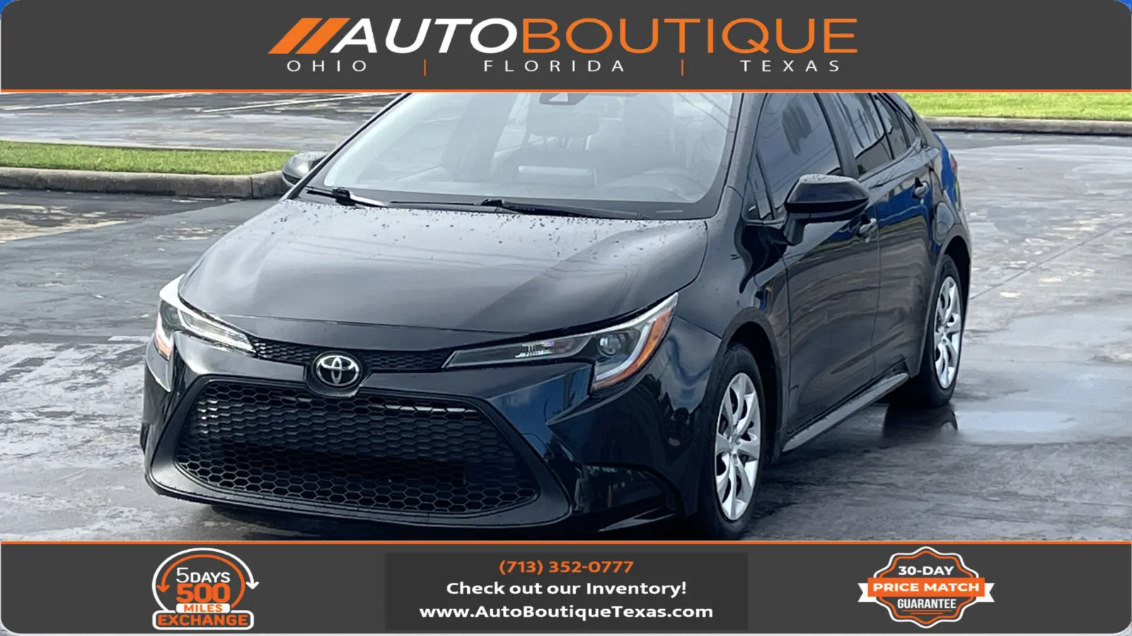 Black 2020 Toyota Corolla LE for sale in Alvin, TX