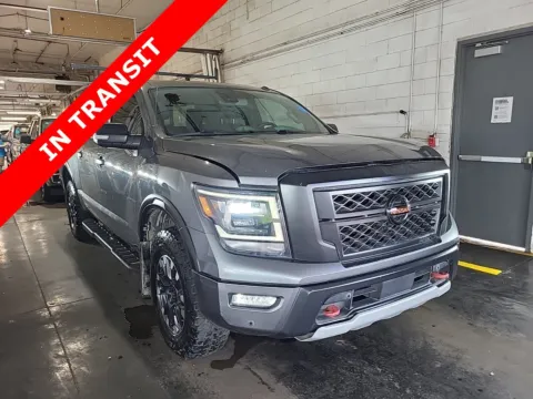 Gray 2021 Nissan Titan PRO-4X for sale in Alvin, TX