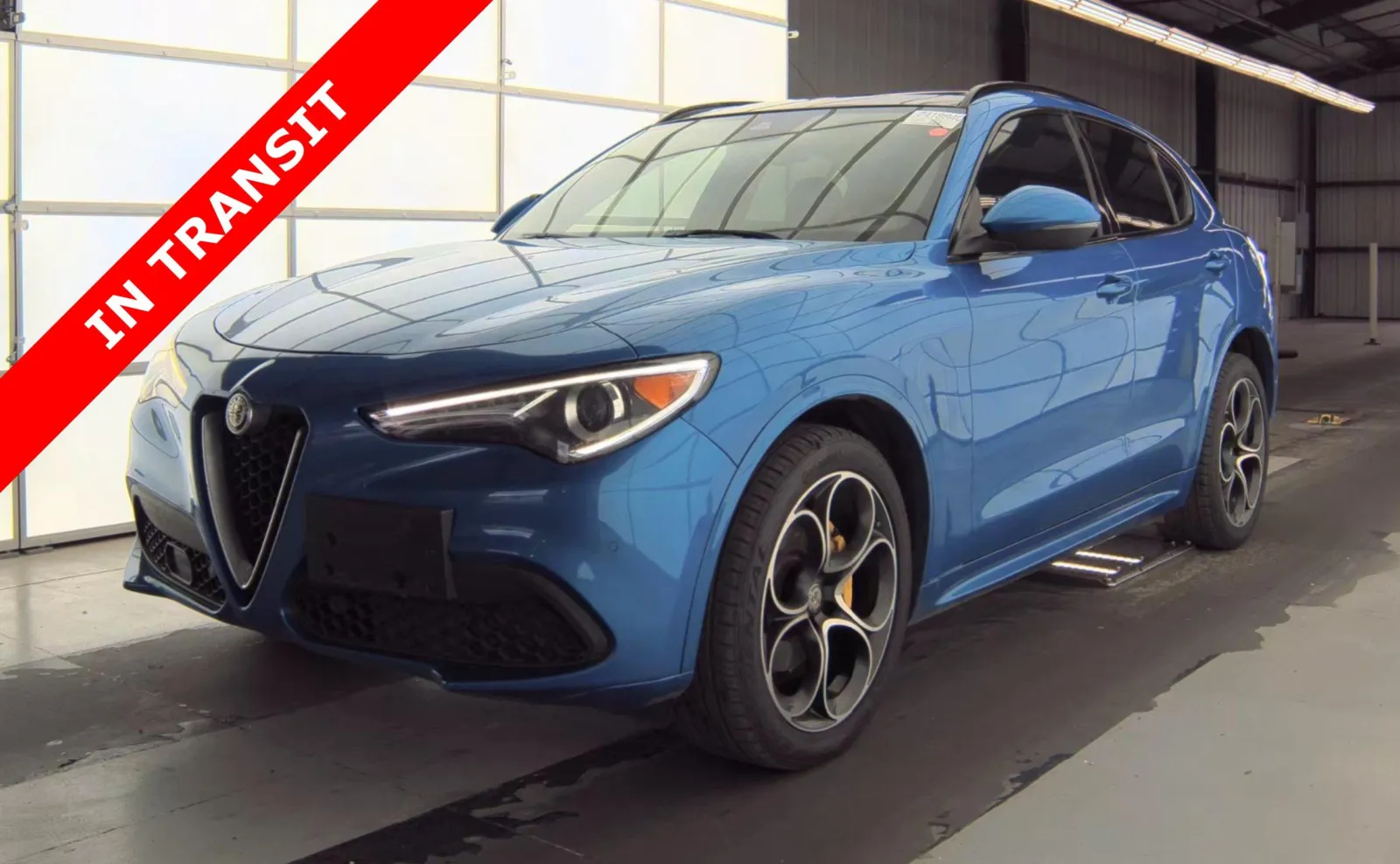 Blue 2021 Alfa Romeo Stelvio Ti Sport for sale in Alvin, TX