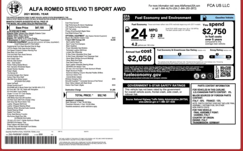 Photos of 2021 Alfa Romeo Stelvio Ti Sport for sale in Alvin, TX at Auto Boutique Texas