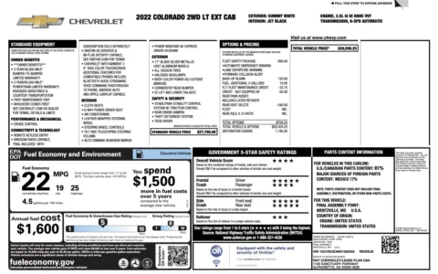 Photos of 2022 Chevrolet Colorado 2WD LT for sale in Alvin, TX at Auto Boutique Texas