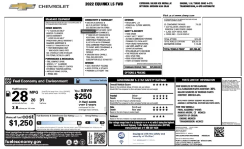 Photos of 2022 Chevrolet Equinox LS for sale in Alvin, TX at Auto Boutique Texas