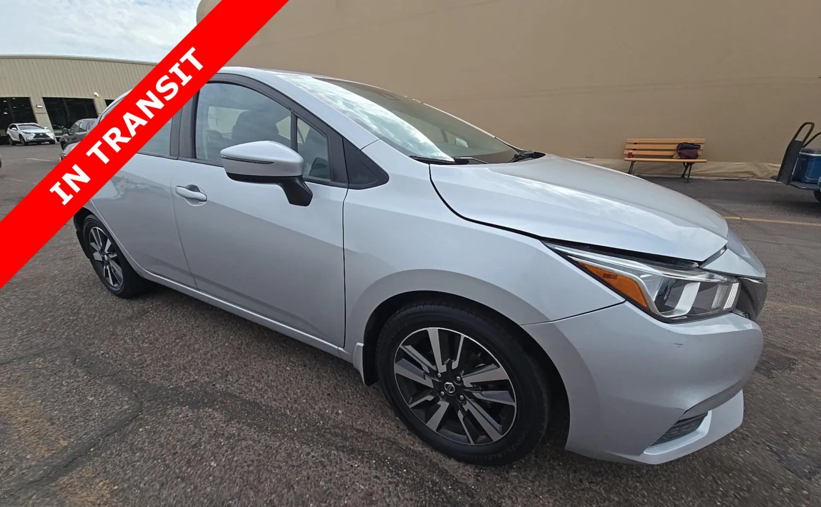 Silver 2021 Nissan Versa SV for sale in Alvin, TX
