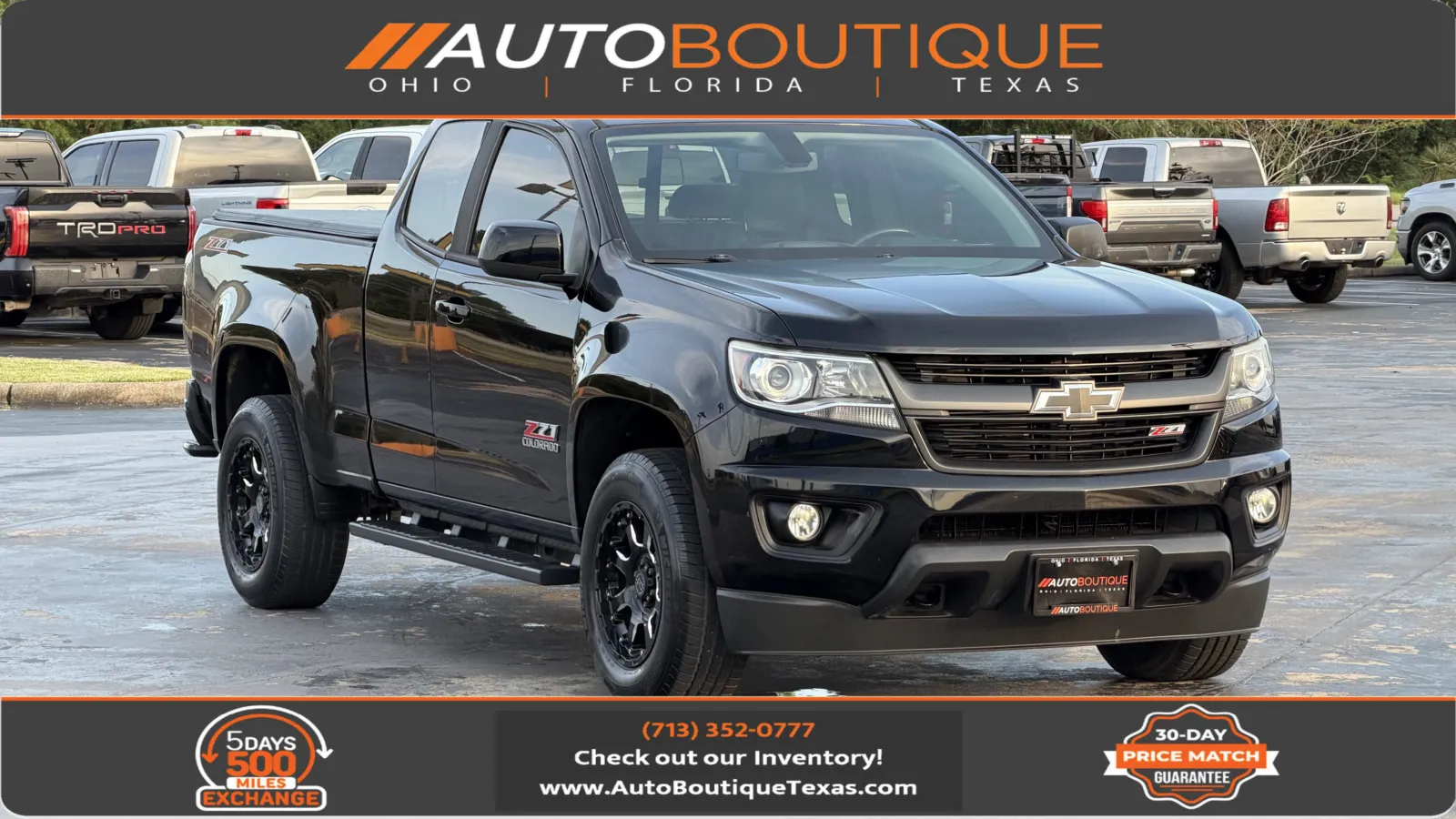 Black 2016 Chevrolet Colorado 2WD Z71 for sale in Alvin, TX