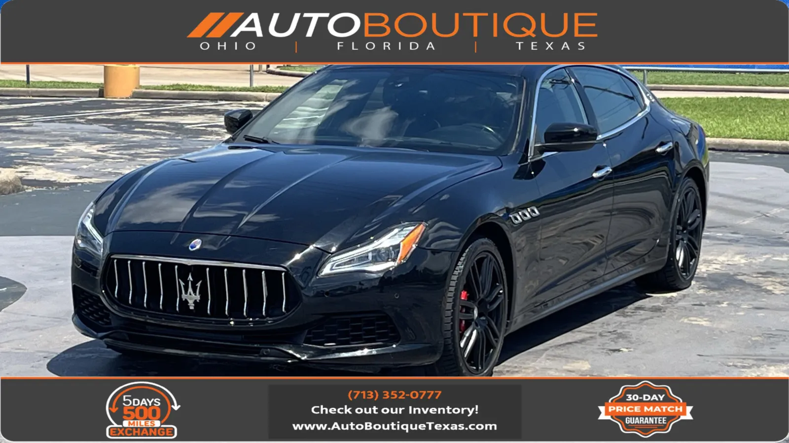 Black 2018 Maserati Quattroporte S for sale in Alvin, TX