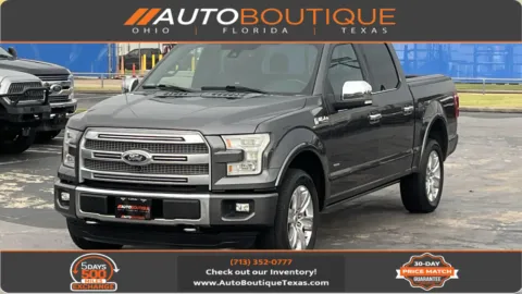 Gray 2016 Ford F-150 Platinum for sale in Alvin, TX