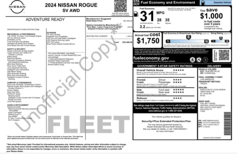 Photos of 2024 Nissan Rogue SV for sale in Alvin, TX at Auto Boutique Texas