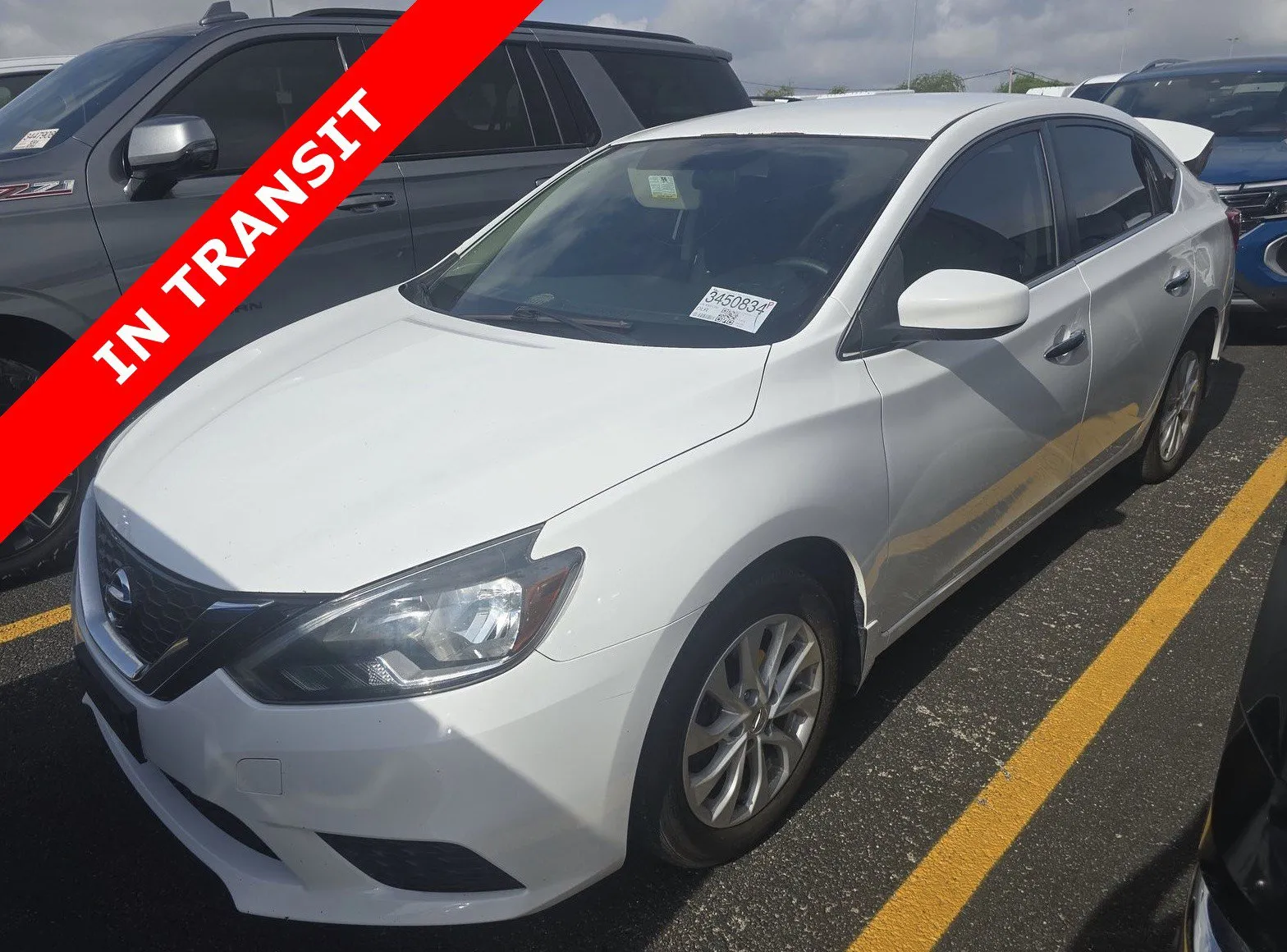 White 2019 Nissan Sentra SV for sale in Alvin, TX