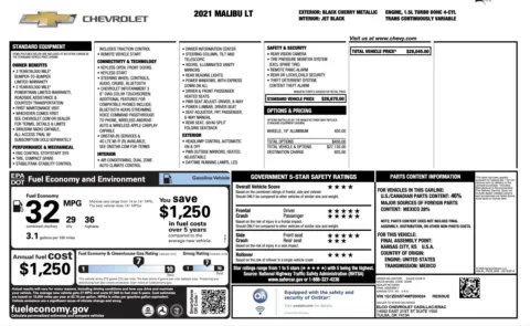 Photos of 2021 Chevrolet Malibu LT for sale in Alvin, TX at Auto Boutique Texas