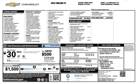 Photos of 2023 Chevrolet Malibu LS for sale in Alvin, TX at Auto Boutique Texas