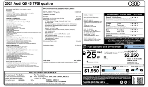 Photos of 2021 Audi Q5 Premium Plus for sale in Alvin, TX at Auto Boutique Texas