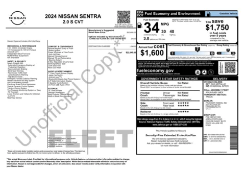Photos of 2024 Nissan Sentra S for sale in Alvin, TX at Auto Boutique Texas
