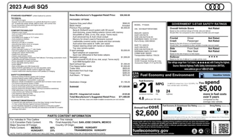 Photos of 2023 Audi SQ5 Premium Plus for sale in Alvin, TX at Auto Boutique Texas