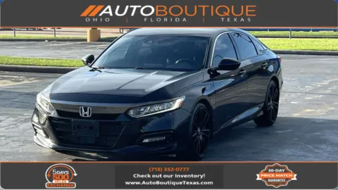 Black 2018 Honda Accord Sedan Sport 1.5T for sale in Alvin, TX